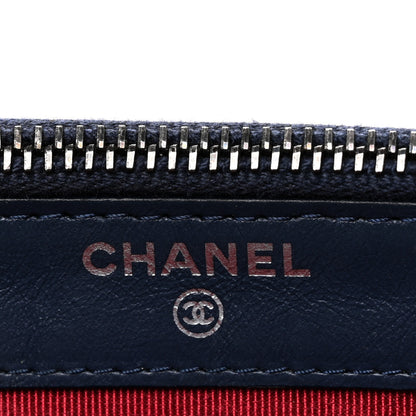 Chanel Aged Calfskin Quilted Small Gabrielle Clutch With Chain Navy Black 6 of 11