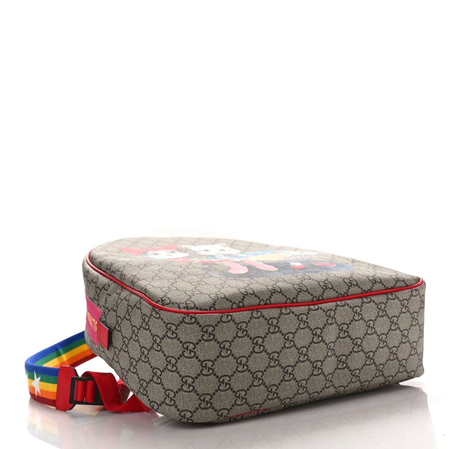 Gucci GG Supreme Monogram Cat Print Childrens Backpack Multicolor 4 of 9