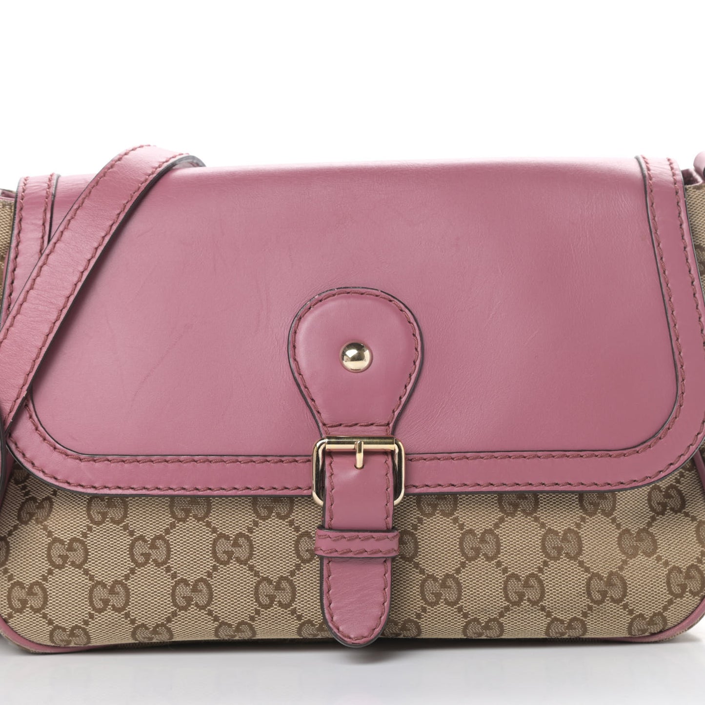 Monogram Techno Horsebit Large Shoulder Flap Bag Peonia Flower