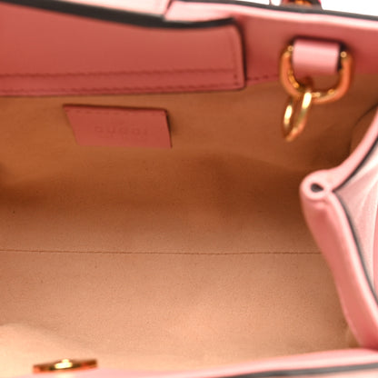 Gucci Wonka Grain Calfskin Mini Diana Tote Bag Wild Rose Fuxia Fluo 5 of 11