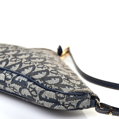 Christian Dior Monogram Mini Saddle Pochette Navy 7 of 11