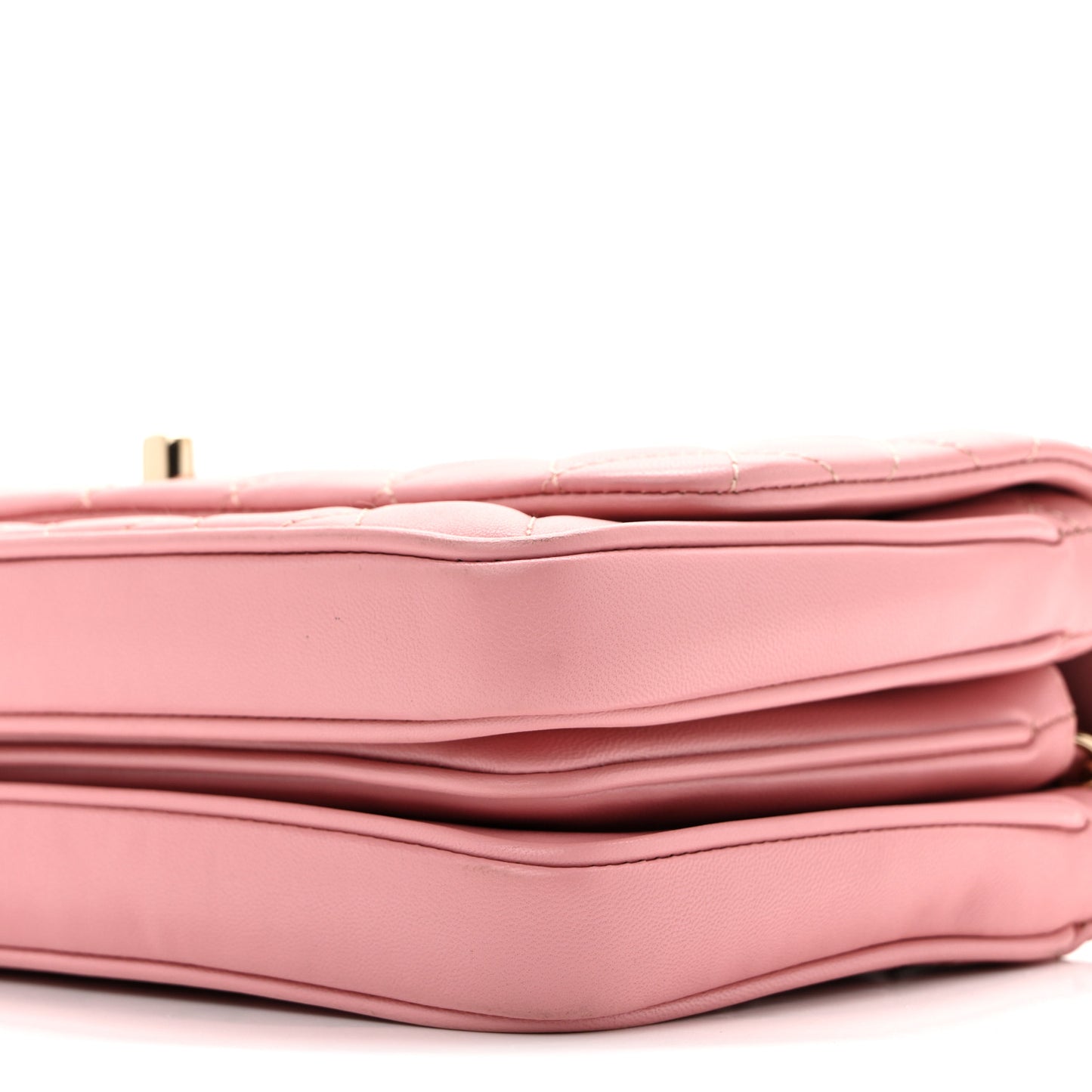 Lambskin Quilted Small Citizen Chic Flap Pink