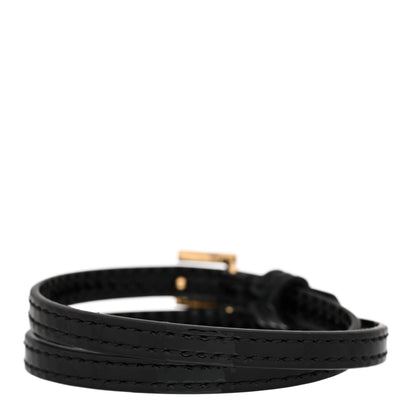 Gucci Patent Leather G Buckle Bracelet Black 3 of 6