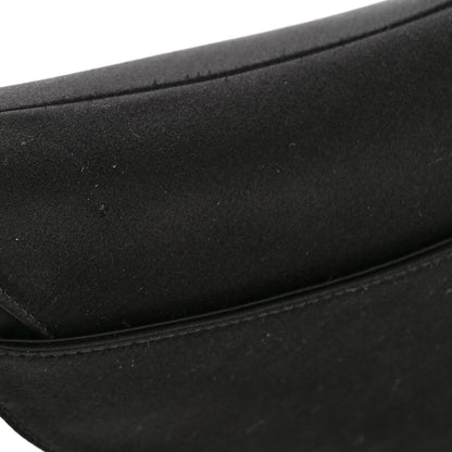 Christian Dior Satin Crystal Mini Saddle Bag Black 13 of 14