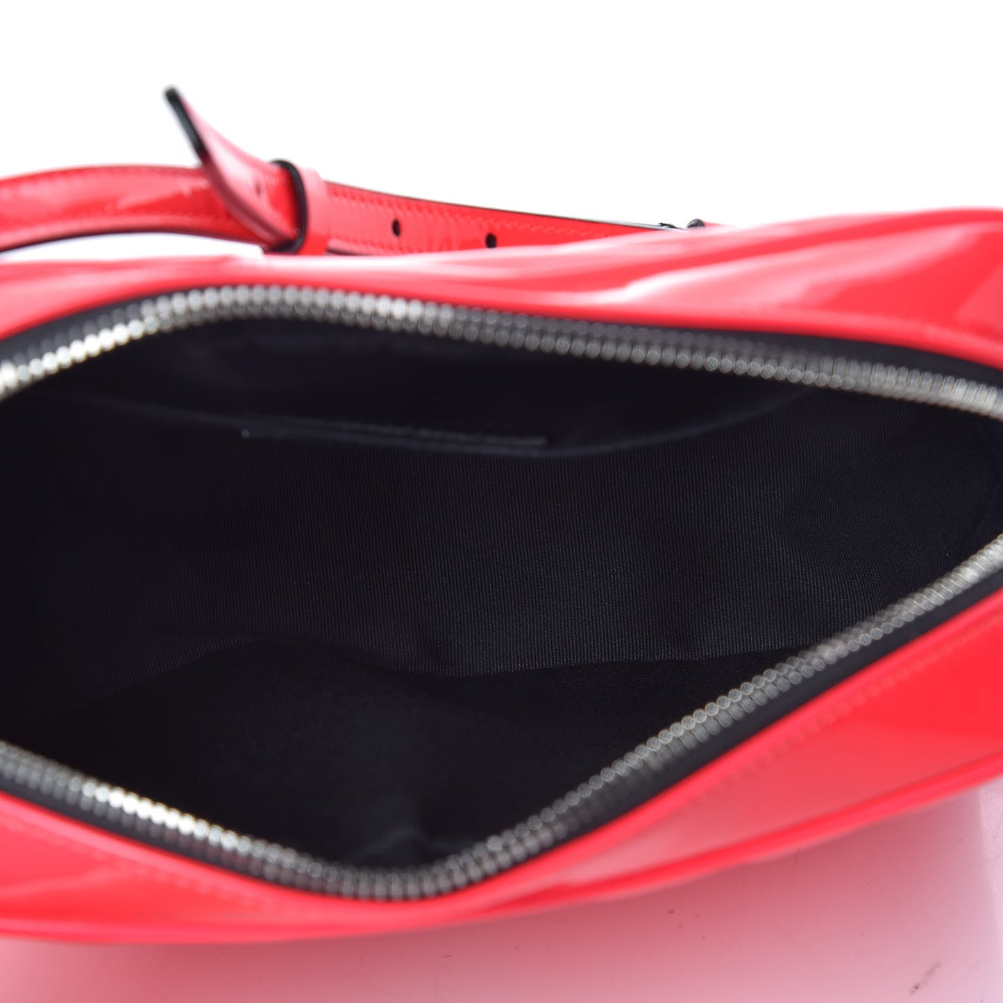 Patent Calfskin Matelasse Monogram Lou Camera Bag Neon Pink