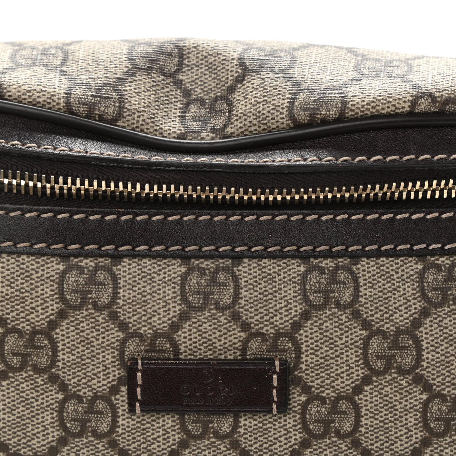 Gucci GG Supreme Monogram Belt Bag Dark Brown 11 of 11