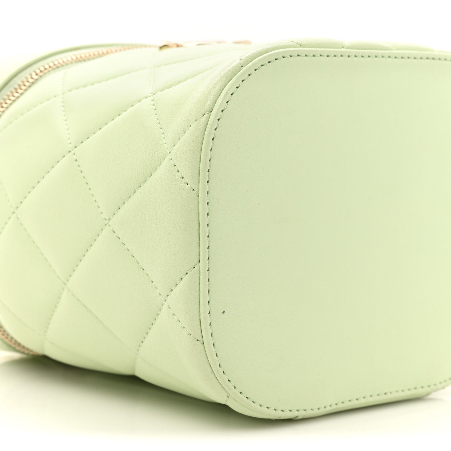 Chanel Lambskin Quilted Trendy Vanity Case Sea Green 9 of 12