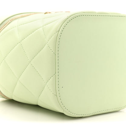Chanel Lambskin Quilted Trendy Vanity Case Sea Green 9 of 12