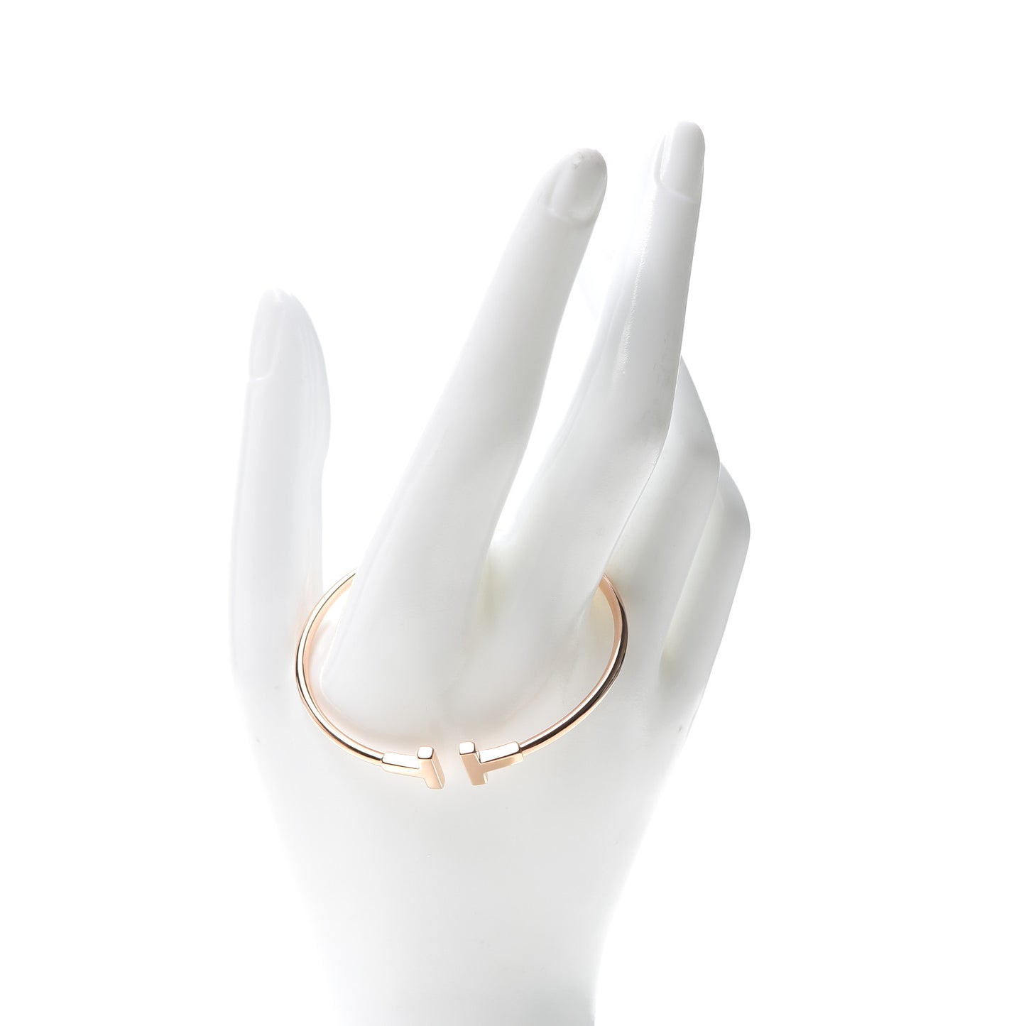 18K Rose Gold T Wire Bracelet
