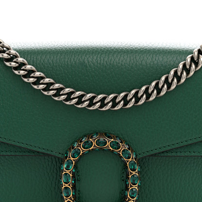Gucci Pebbled Calfskin Small Dionysus Shoulder Bag Emerald 8 of 12
