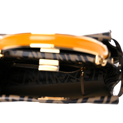 Fendi X SARAH COLEMAN Vitello Liberty Shiny Nappa Plexiglass FF Vertigo Mini Peekaboo Iconic Satchel 5 of 9