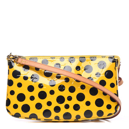 Louis Vuitton Vernis Kusama Infinity Dots Pochette Accessories Yellow 1 of 7