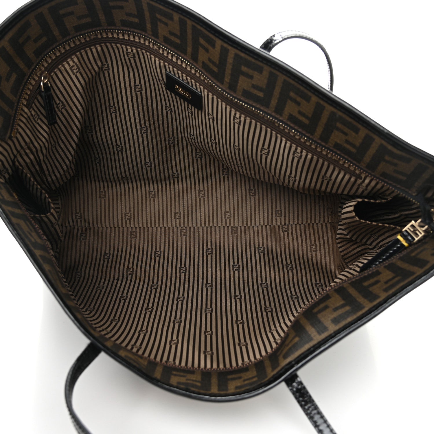 Fendi Zucca Spalmati Medium Roll Tote Tobacco Multicolor 5 of 10