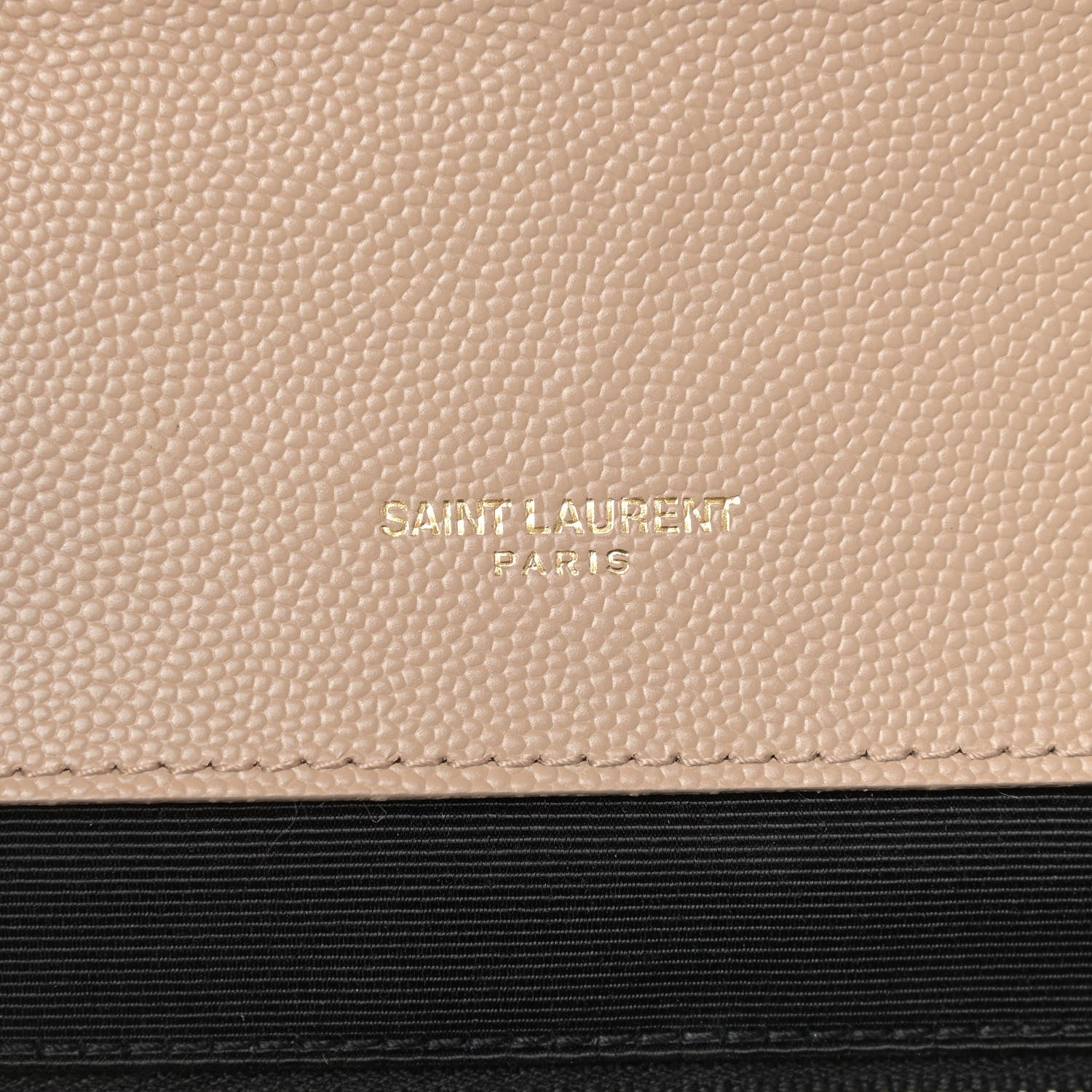 Saint Laurent Grain De Poudre Mixed Matelasse Large Triquilt Monogram Satchel Dark Beige 7 of 10
