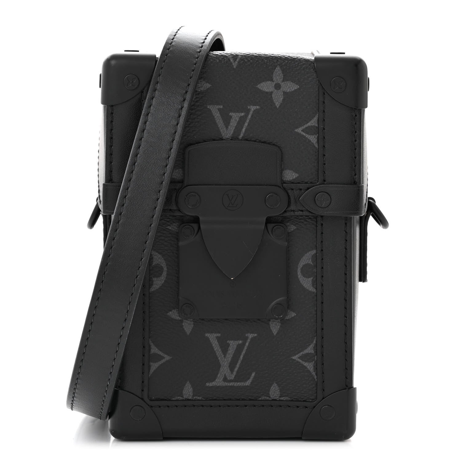 Louis Vuitton Monogram Eclipse Vertical Trunk Wearable Wallet Black 1 of 10