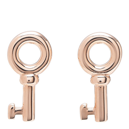 Tiffany 18K Rose Gold Mini Key Earrings 1 of 6