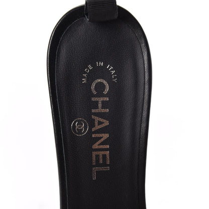 Chanel PVC Lambskin Logo Mules 41.5 Black 8 of 11
