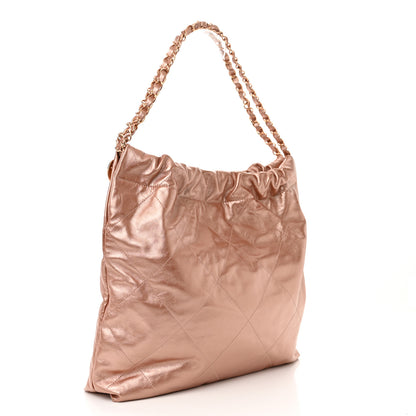 Chanel Metallic Calfskin Quilted Chanel 22 Copper 4 of 11