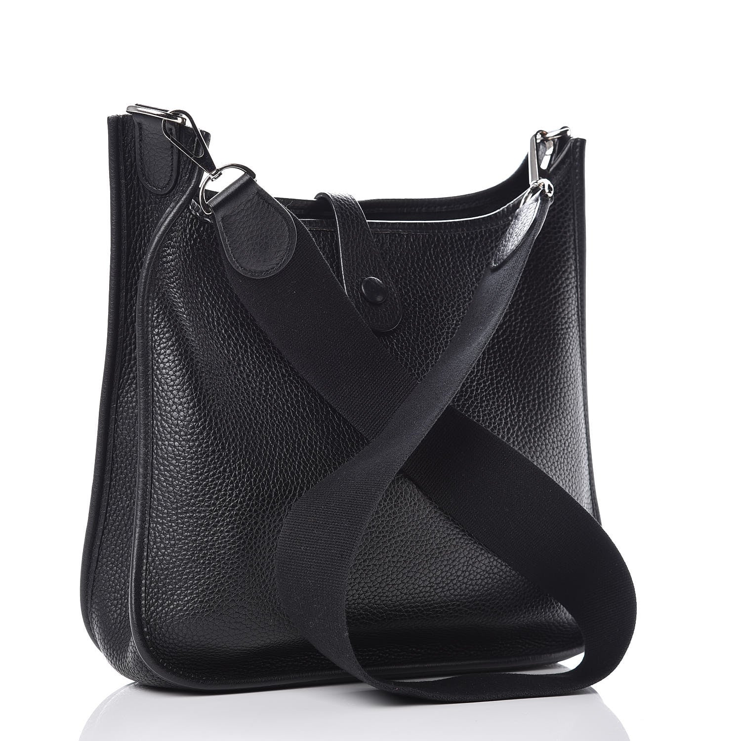 Hermes Taurillon Clemence Evelyne PM Black 3 of 9