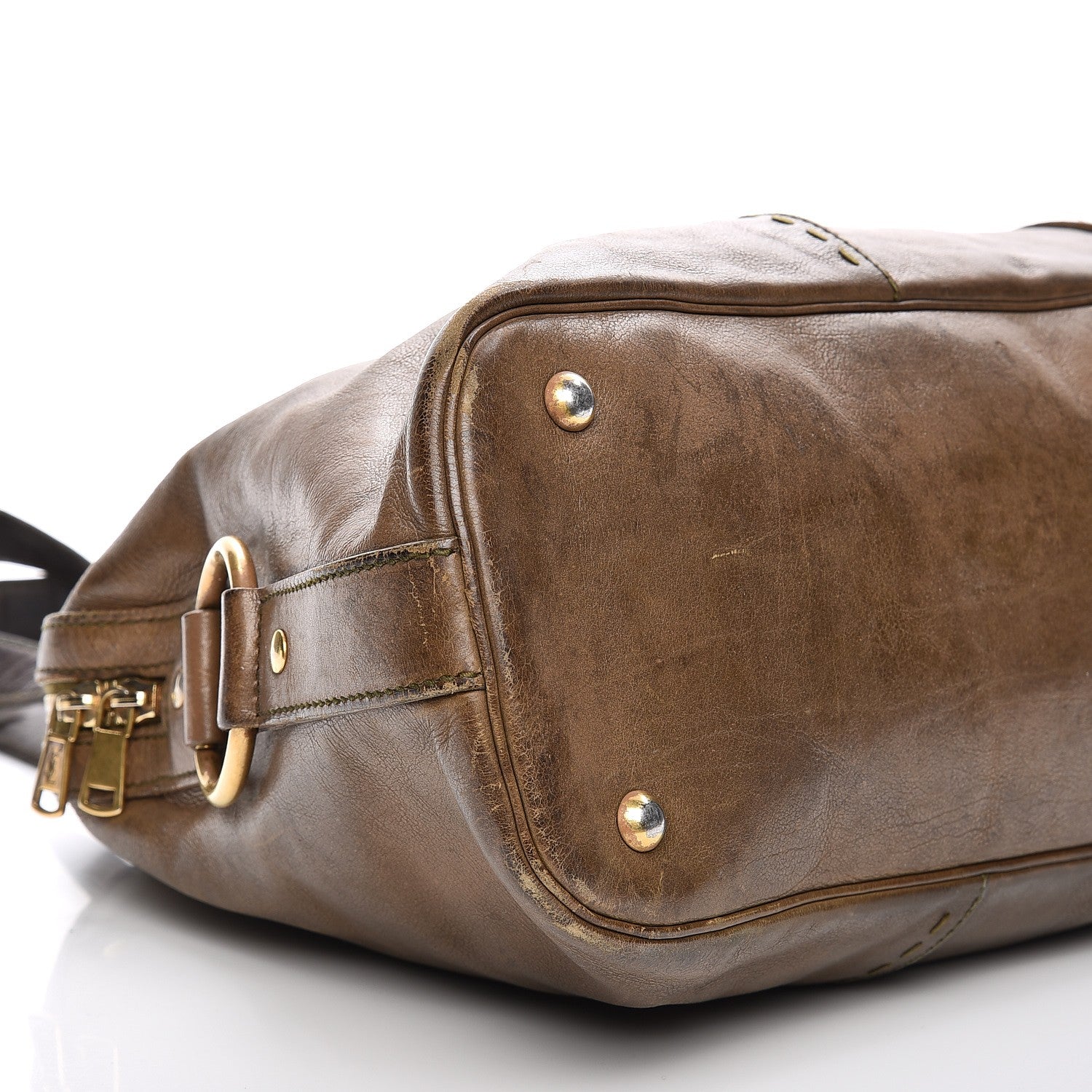 Saint Laurent Calfskin Large Muse Olive 9 of 22