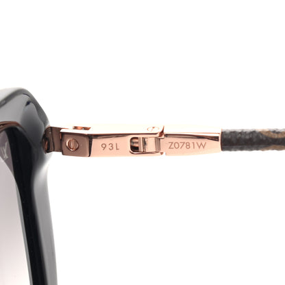 Louis Vuitton Monogram Acetate Charlotte Sunglasses Z0781W Black 7 of 8