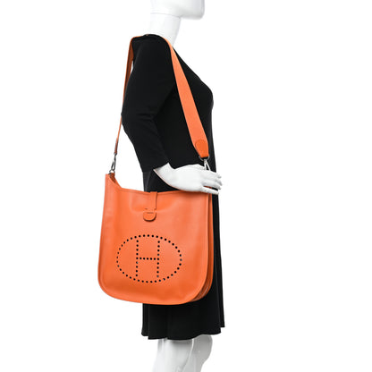 Hermes Epsom Evelyne II GM Orange 2 of 13