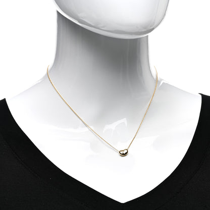 Tiffany 18K Yellow Gold 9mm Elsa Peretti Bean Pendant Necklace 2 of 4