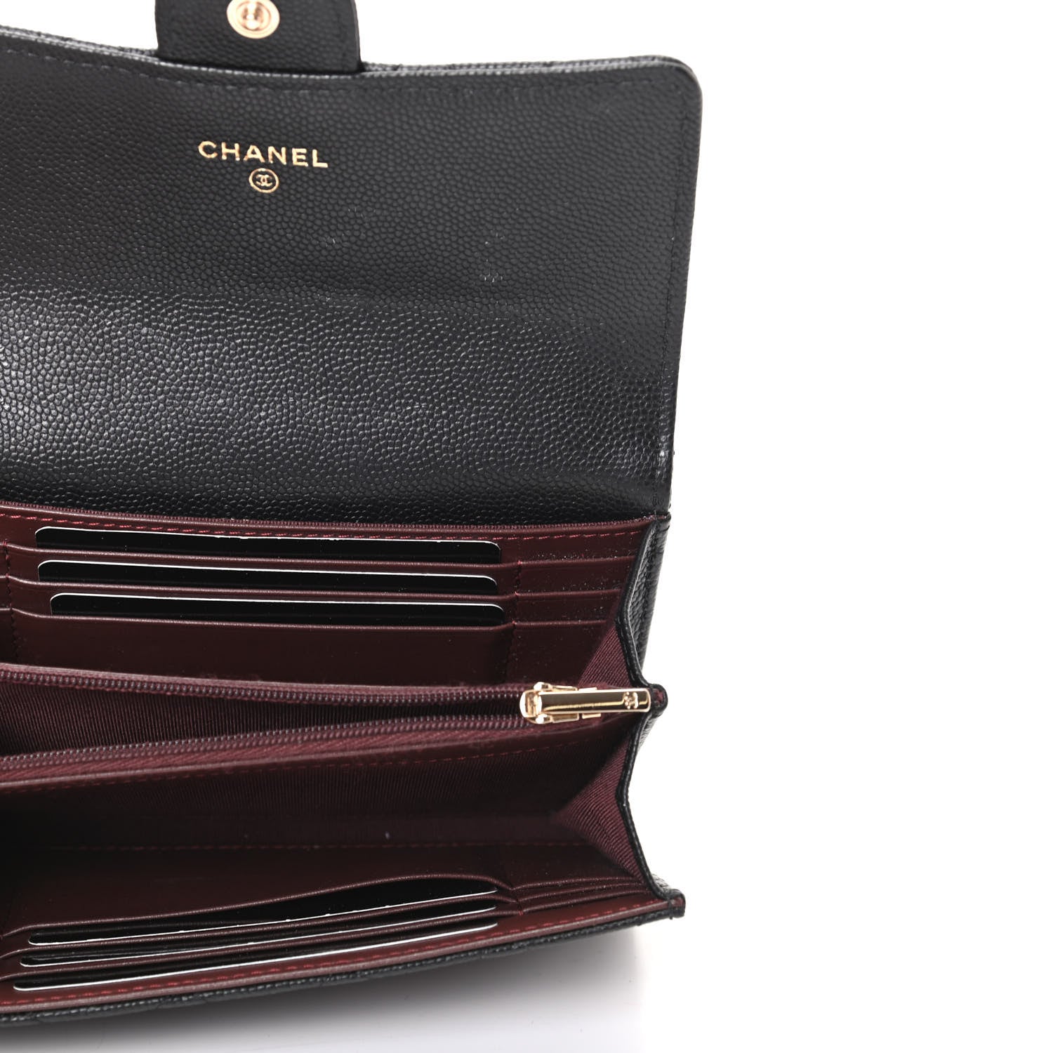 Chanel Caviar Quilted Medium Flap Wallet Black 5 of 8