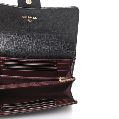 Chanel Caviar Quilted Medium Flap Wallet Black 5 of 8