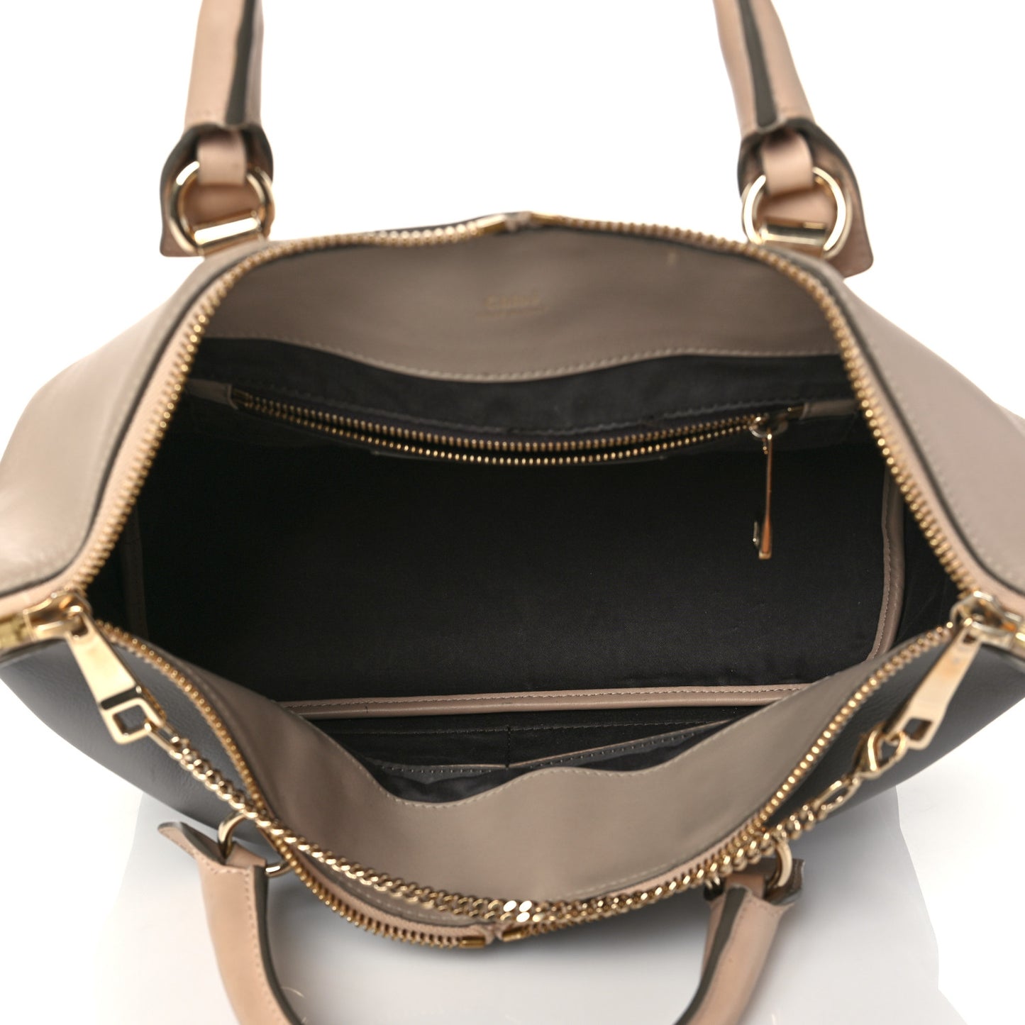 Smooth Calfskin Medium Baylee Tote Street Grey Rope Beige