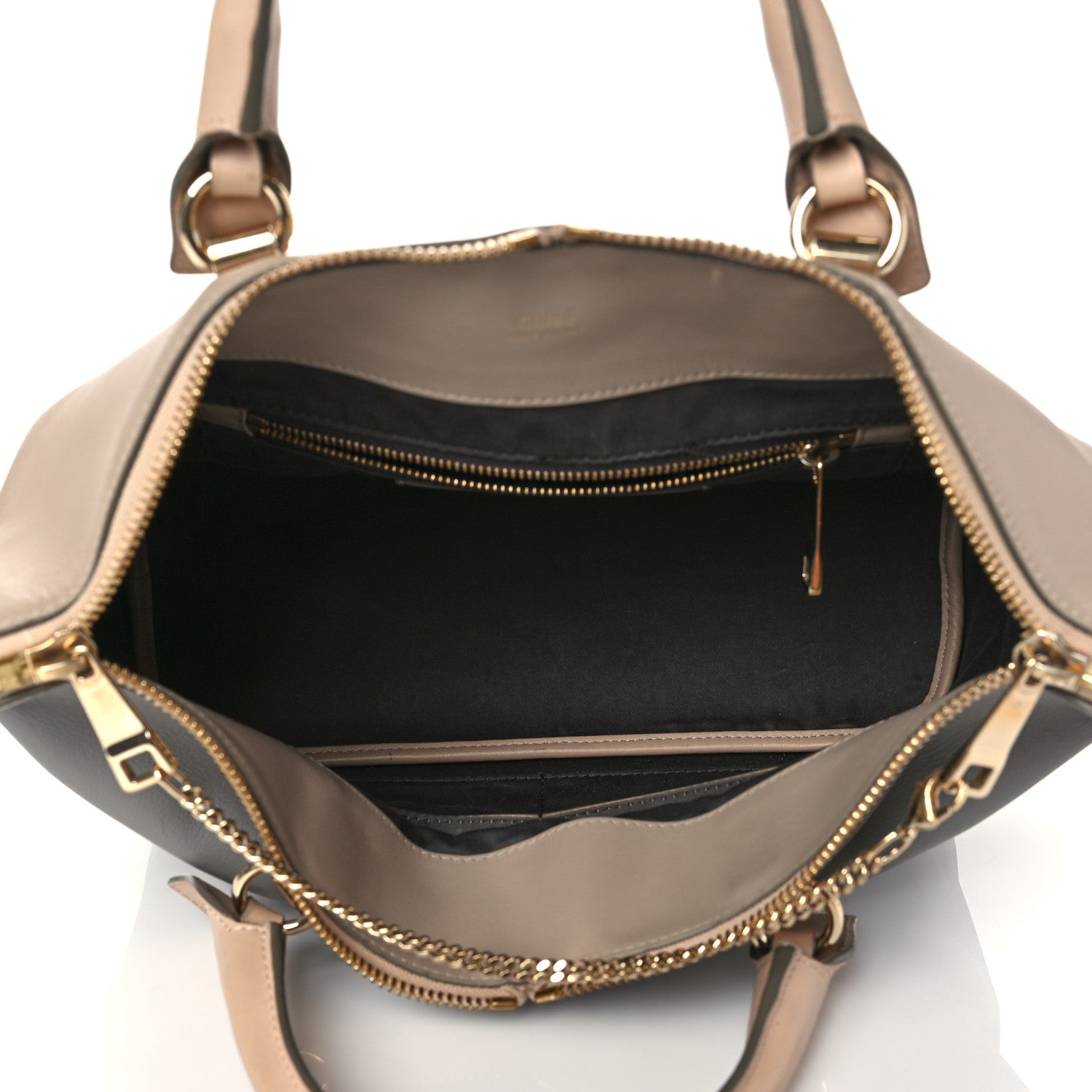 Chloe Smooth Calfskin Medium Baylee Tote Street Grey Rope Beige 5 of 9