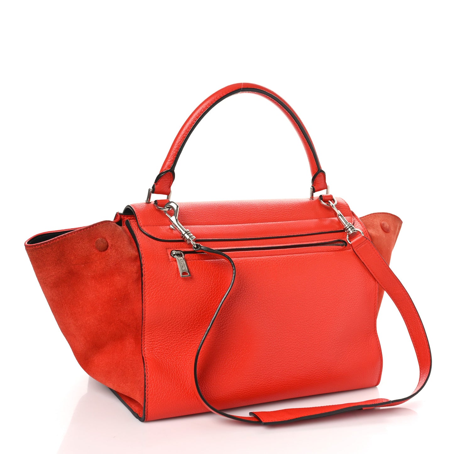 Drummed Calfskin Medium Trapeze Orange