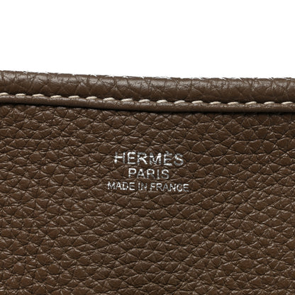 Hermes Taurillon Clemence Evelyne III PM Etoupe 5 of 9