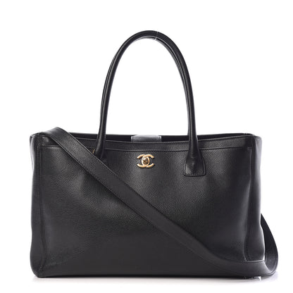 Chanel Calfskin Cerf Shopper Tote Black 1 of 14