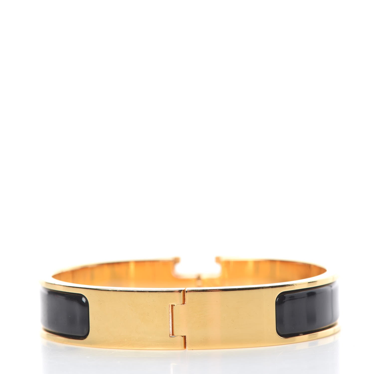 Hermes Enamel Narrow Clic Clac H Bracelet PM Black 3 of 4