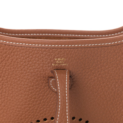 Hermes Taurillon Clemence Evelyne TPM Gold 6 of 11