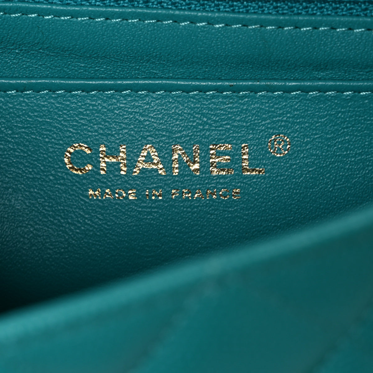 Chanel Caviar Quilted Mini Rectangular Flap Blue 6 of 11