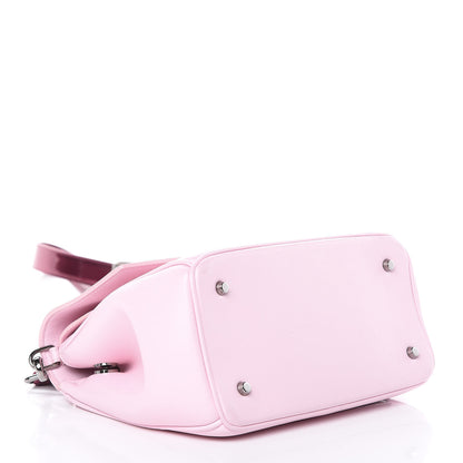 Christian Dior Metallic Patent Smooth Calfskin Mini Be Dior Flap Pink Fuchsia 4 of 9