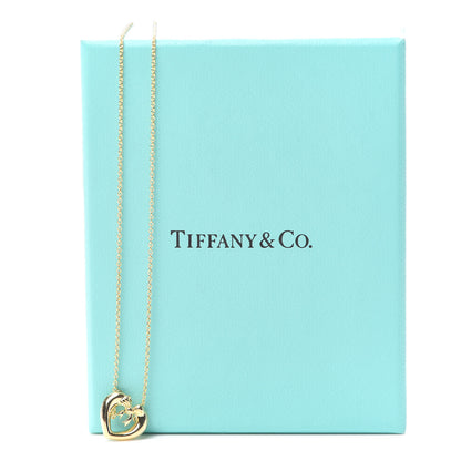 Tiffany 18K Yellow Gold Bow Tie Heart Pendant Necklace 6 of 6