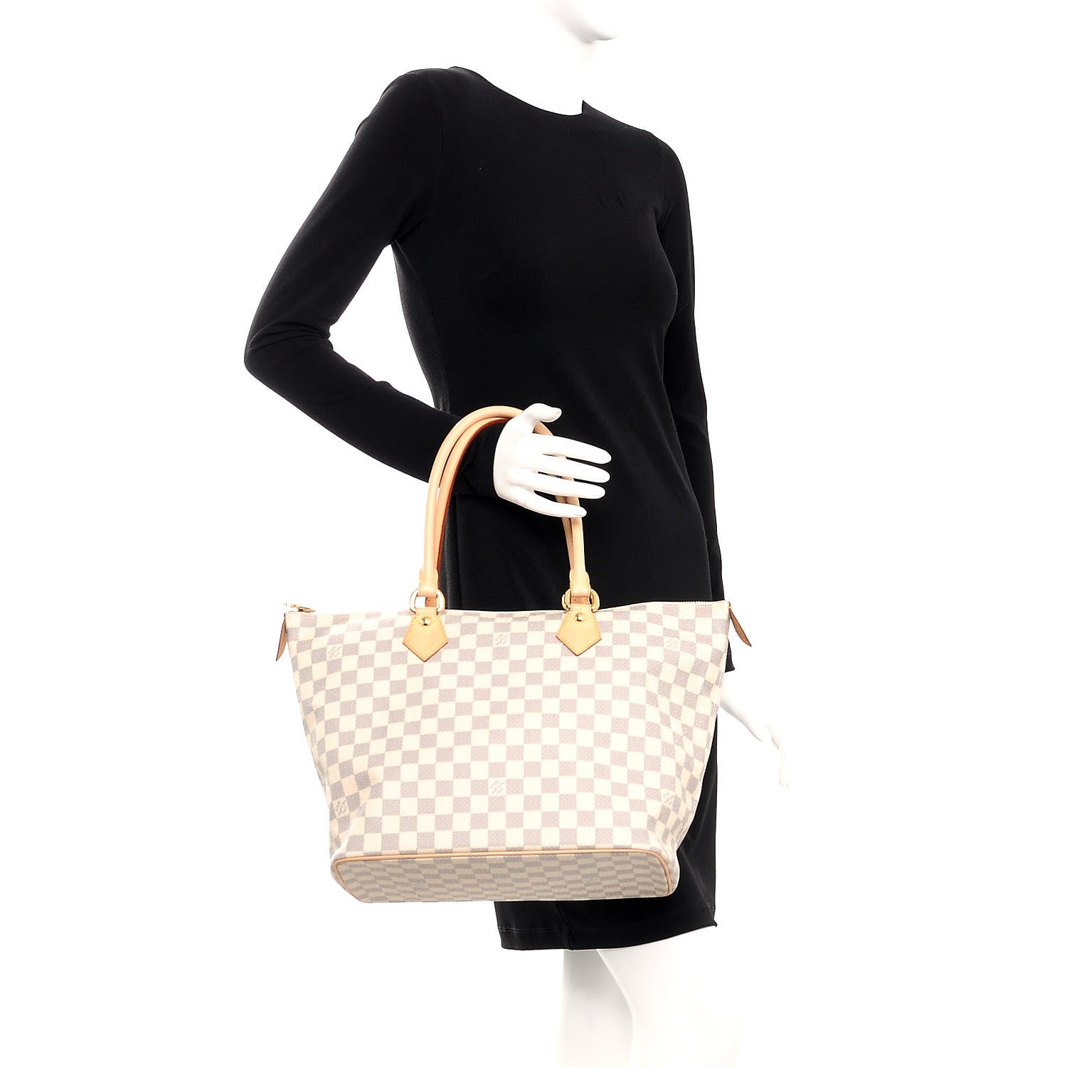Louis Vuitton Damier Azur Saleya MM 2 of 10