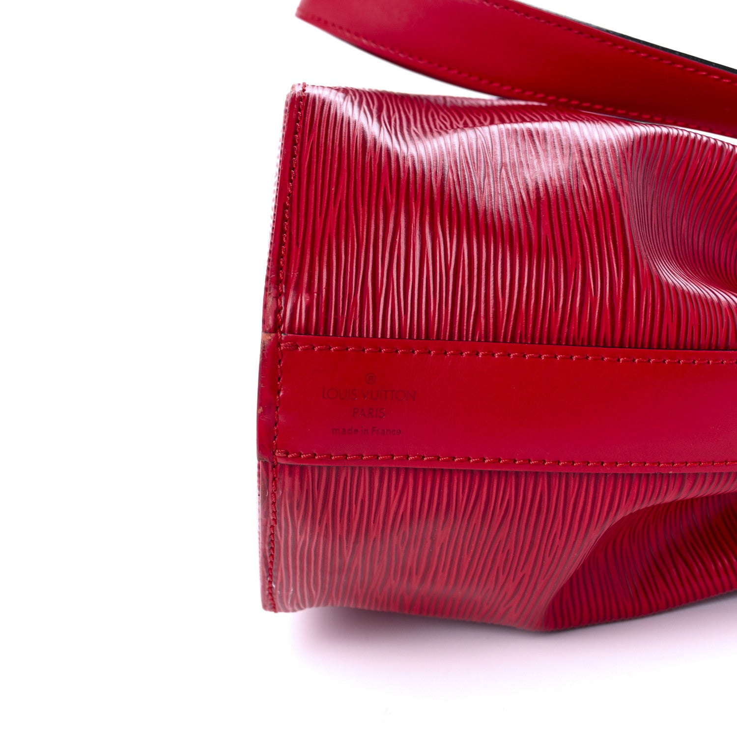 Louis Vuitton Epi Sac D'Epaule GM Castillan Red 6 of 13