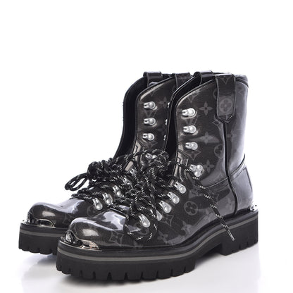 Louis Vuitton Monogram Eclipse Glaze Mens Outland Ankle Boots 8 3 of 8
