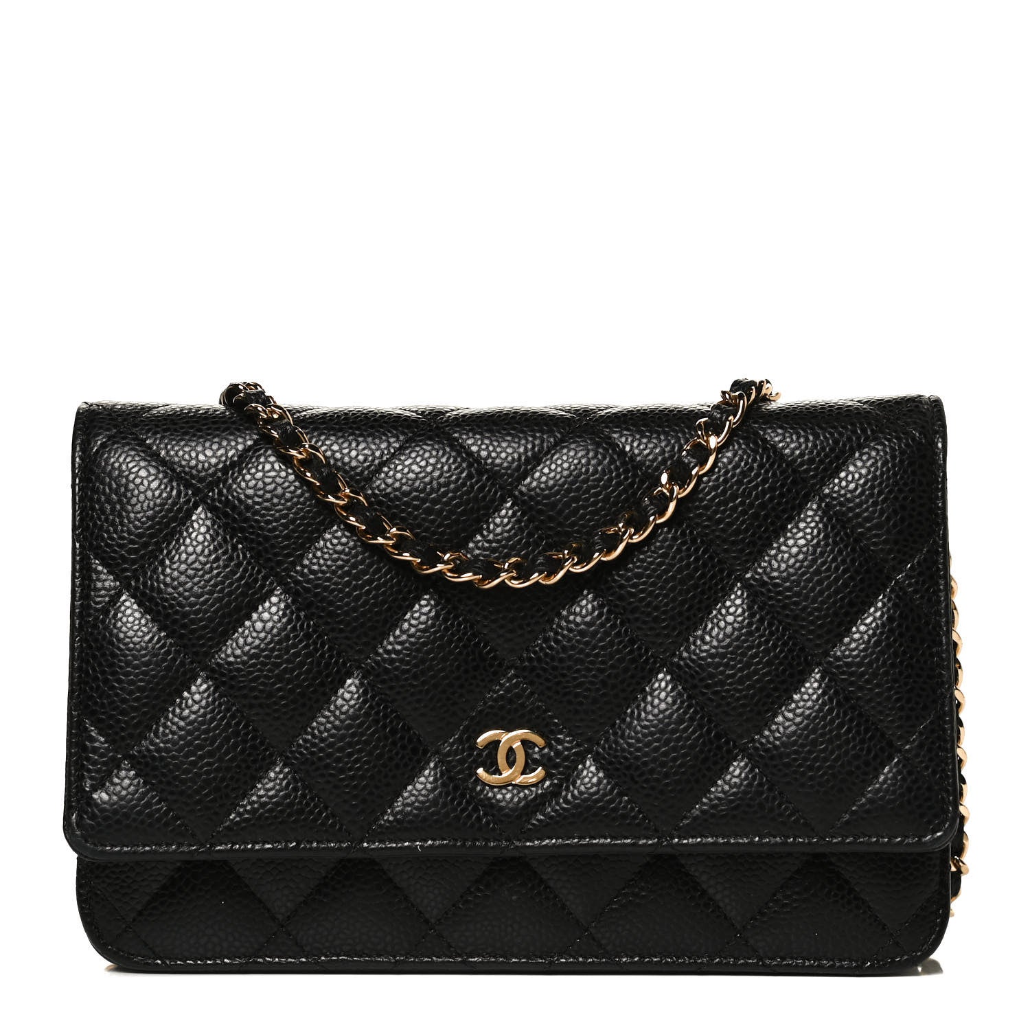 Chanel Caviar Quilted Wallet On Chain WOC Black 1 of 13