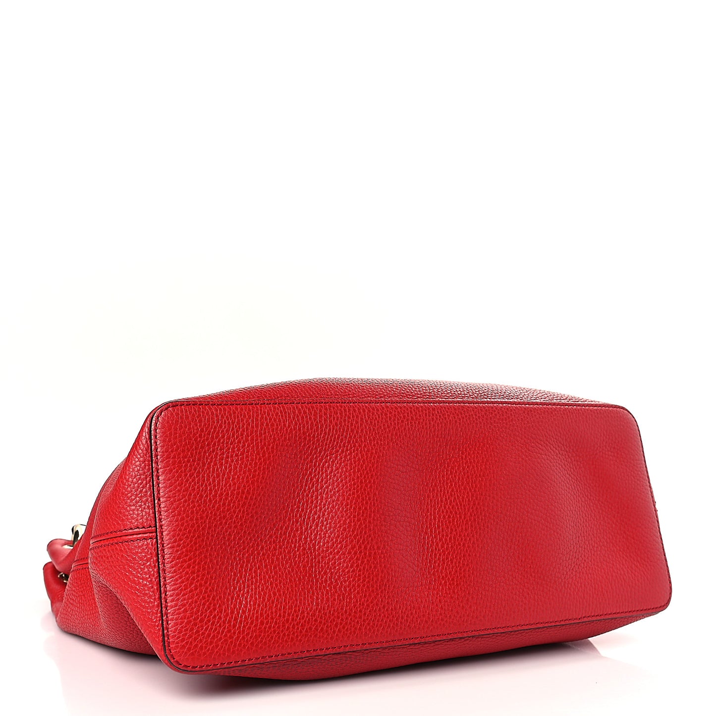 Pebbled Calfskin Large Soho Hobo Tabasco Red