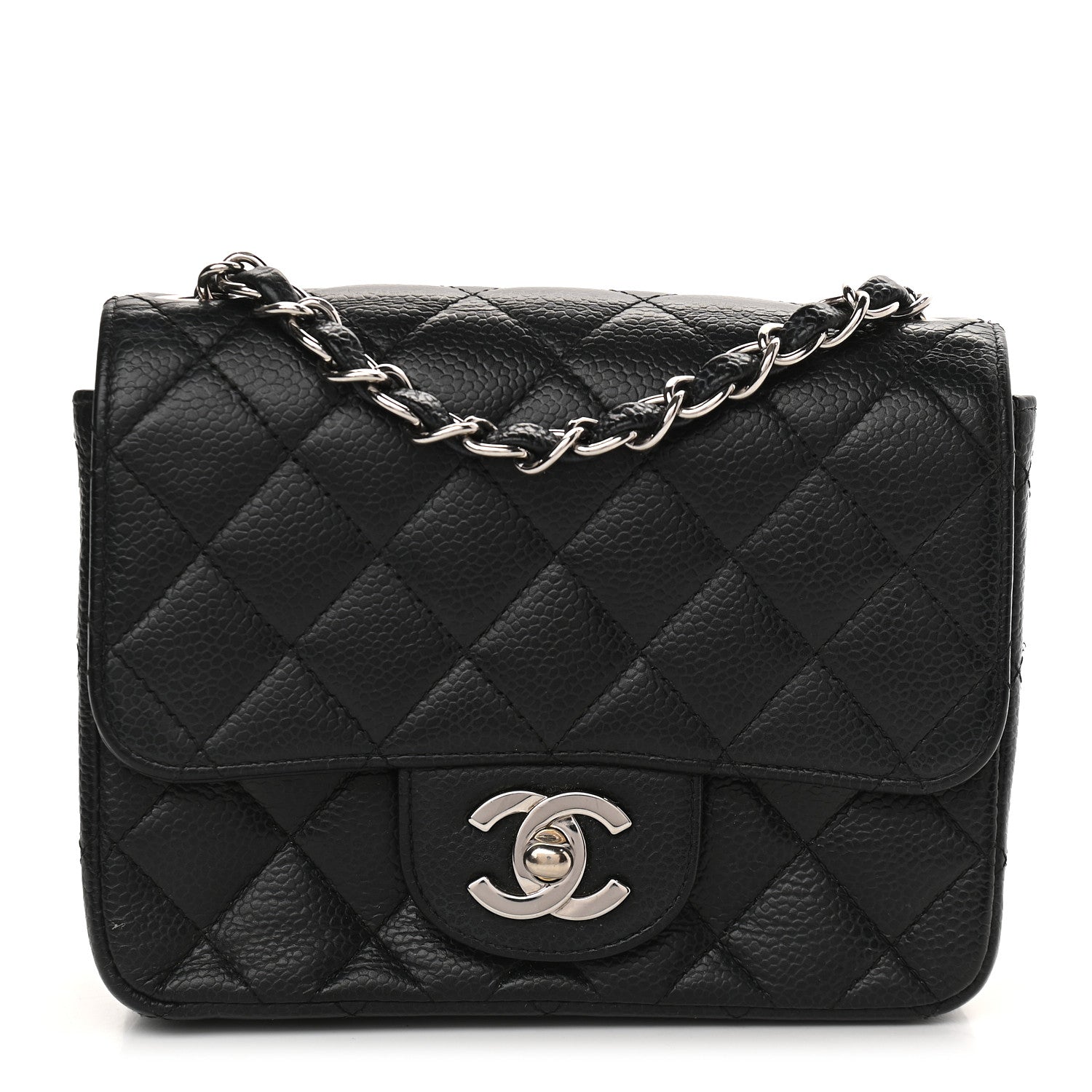 Chanel Caviar Quilted Mini Square Flap Black 1 of 9