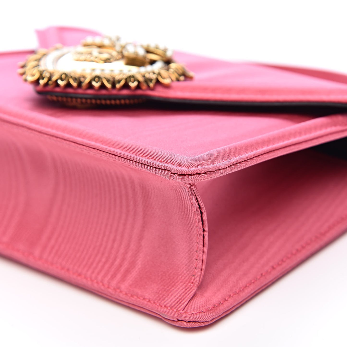 Silk Small Devotion Envelope Top Handle Bag Pink