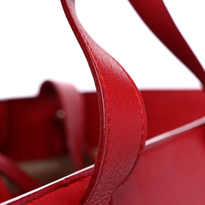 Jimmy Choo Calfskin Crystal Buckle Shopping Tote Red 17 of 17