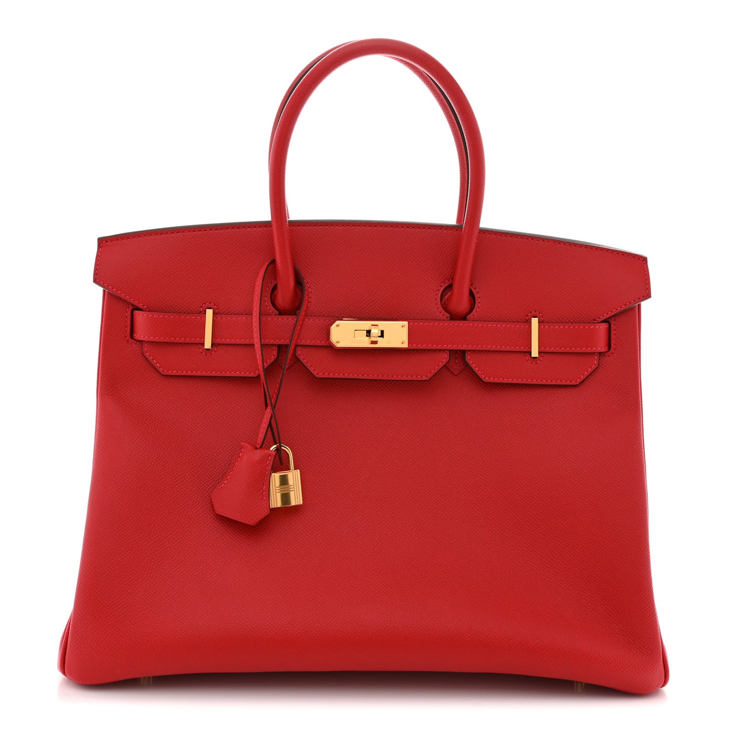 Epsom Birkin 35 Rouge Casaque