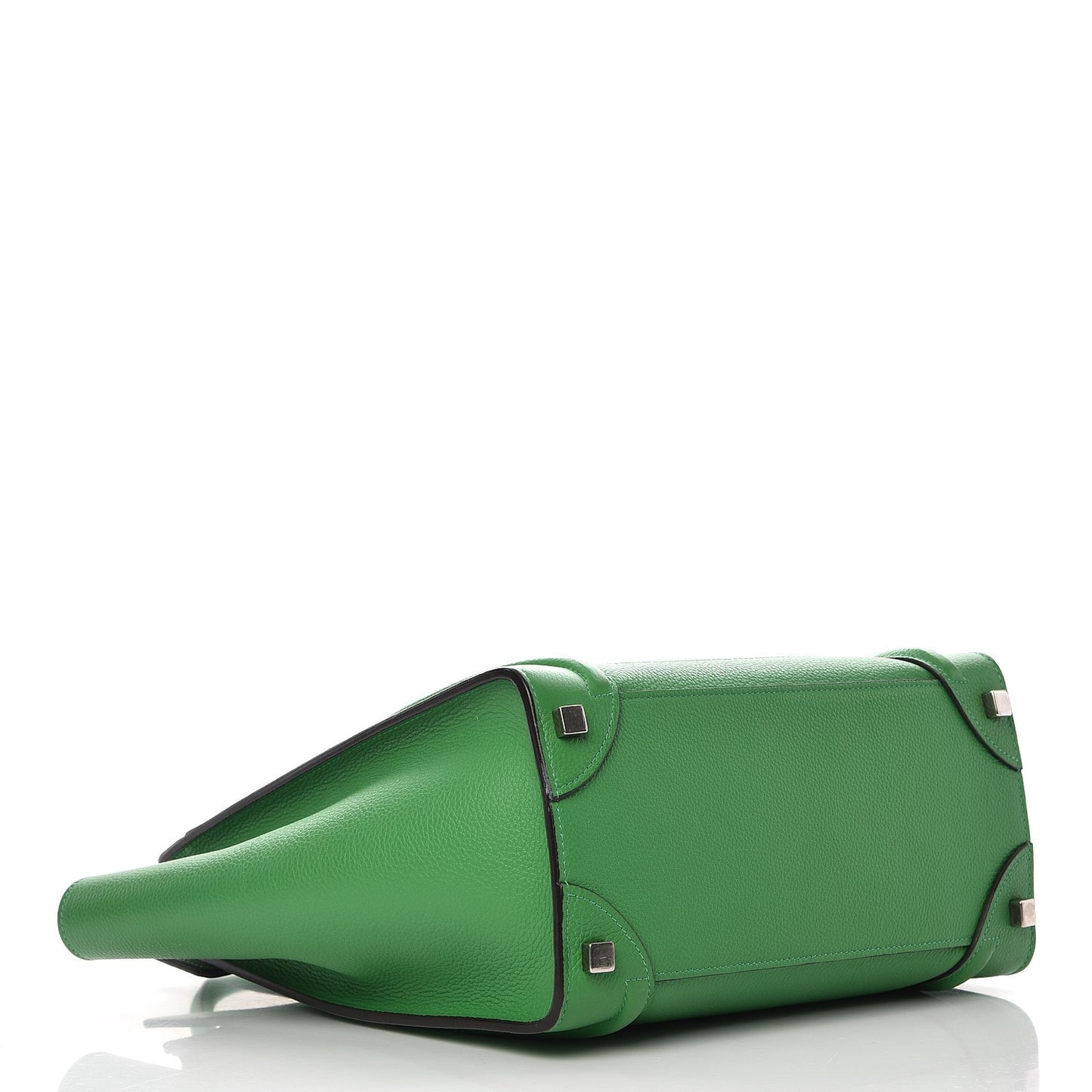 Drummed Calfskin Micro Luggage Mint
