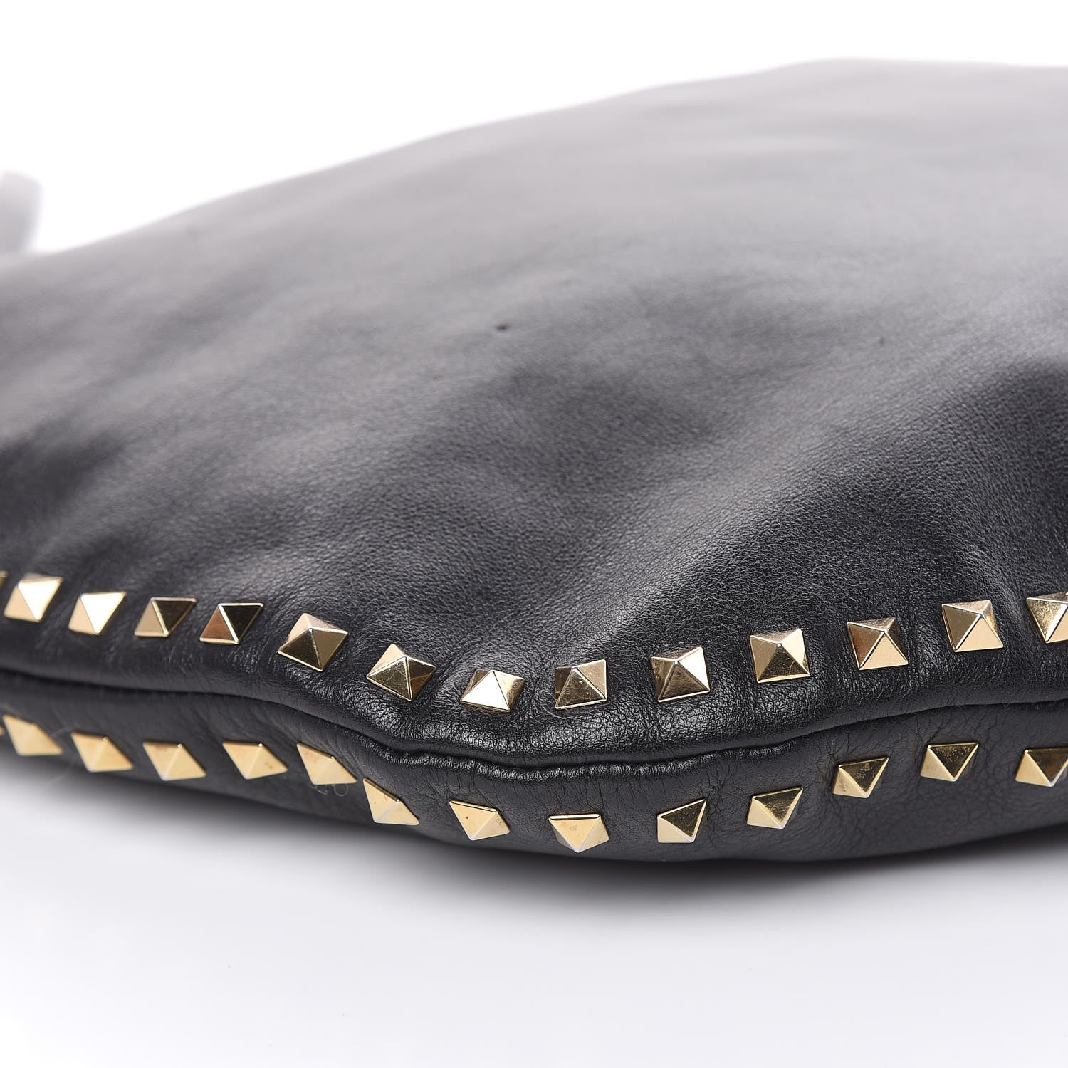 Valentino Garavani Vitello Rockstud Hobo Black 7 of 14